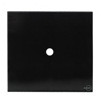 Placa furo 4x4 - Novara Glass Preto Brilhante